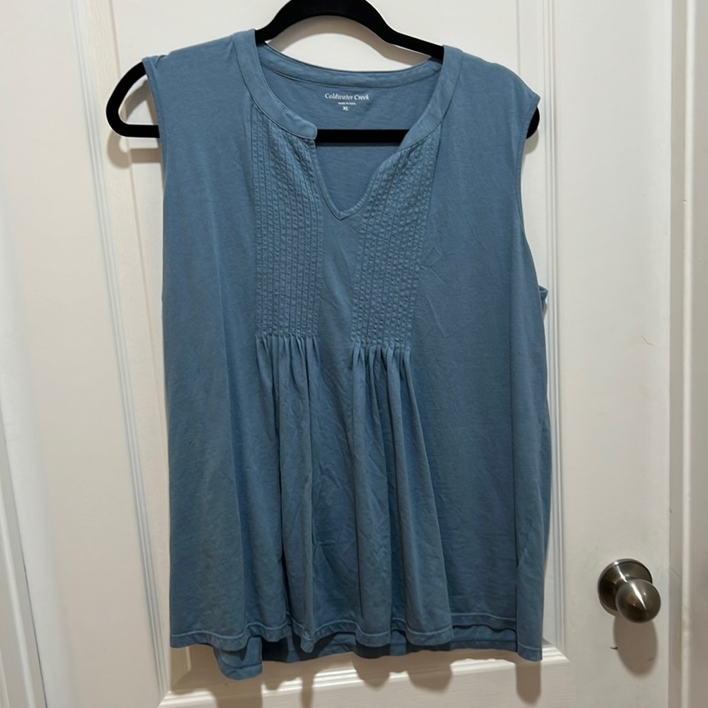 Coldwater Creek wide with tank SZ XL